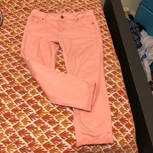 Buffalo David Bitton 30W pink ankle skinny jeans - Picture 6 of 8